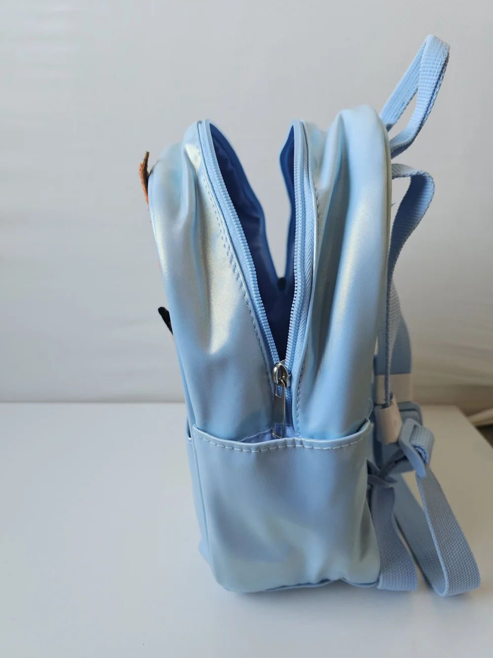 NWT Bluey & Bingo Mini Backpack Faux Leather Light Blue